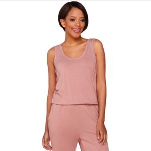 Logo lounge French terry jumpsuit